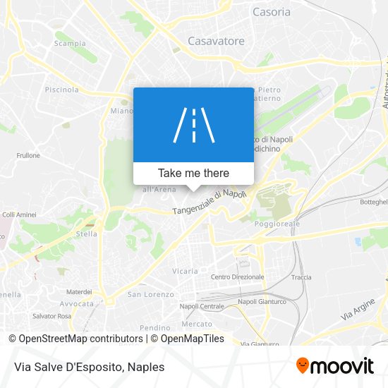 Via Salve D'Esposito map