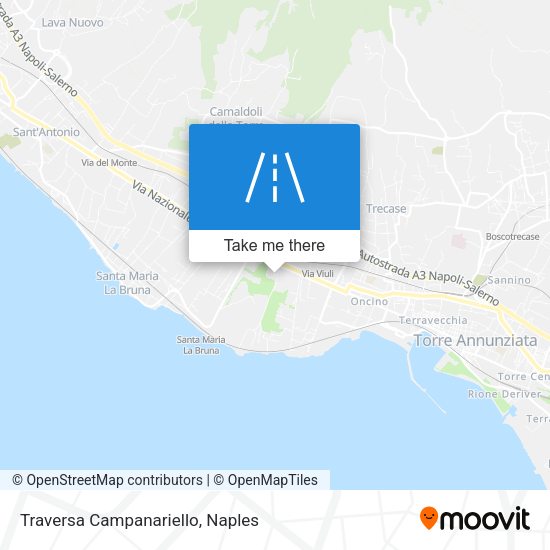 Traversa Campanariello map