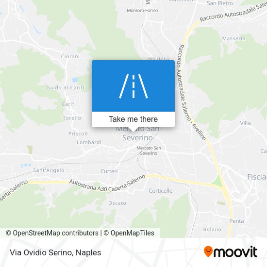 Via Ovidio Serino map