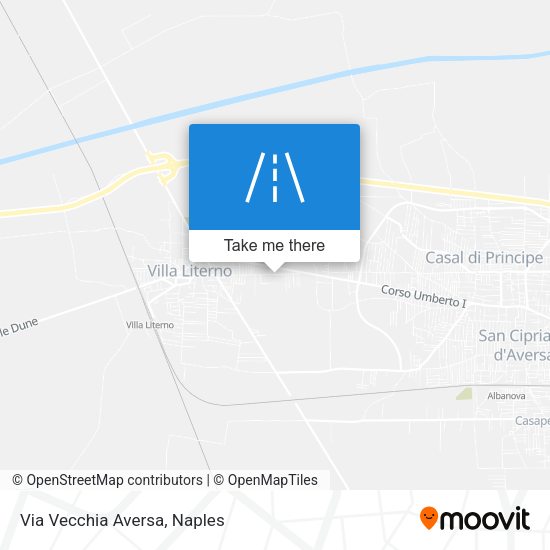 Via Vecchia Aversa map