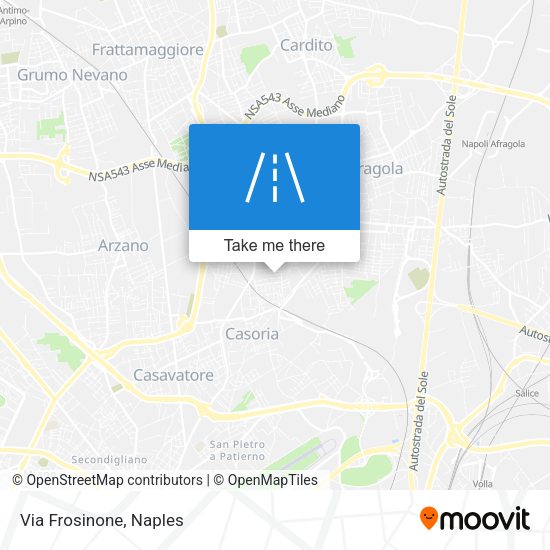 Via Frosinone map