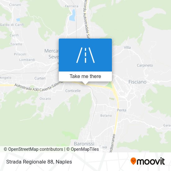 Strada Regionale 88 map