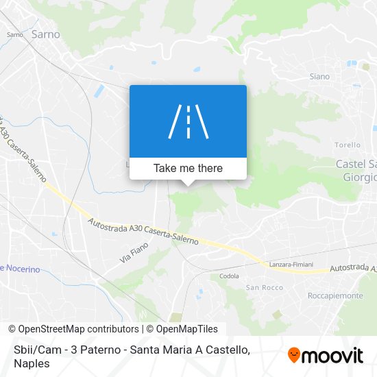 Sbii / Cam - 3 Paterno - Santa Maria A Castello map