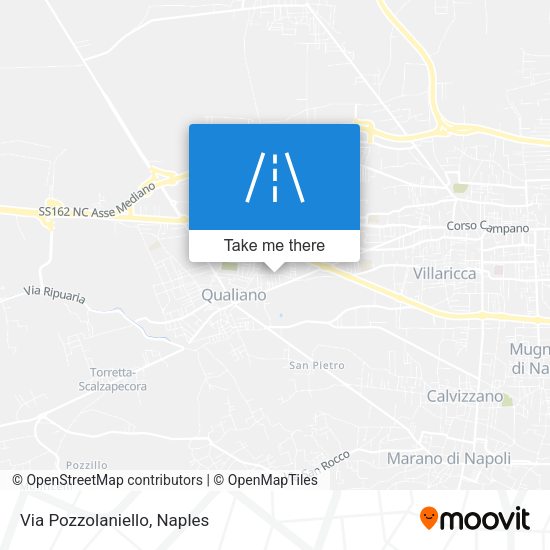 Via Pozzolaniello map