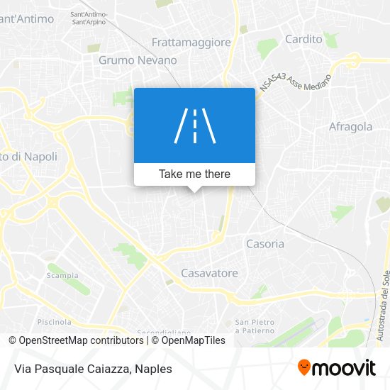 Via Pasquale Caiazza map