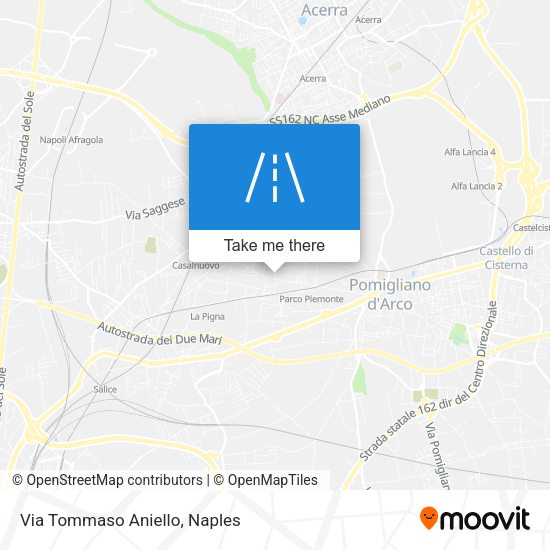 Via Tommaso Aniello map