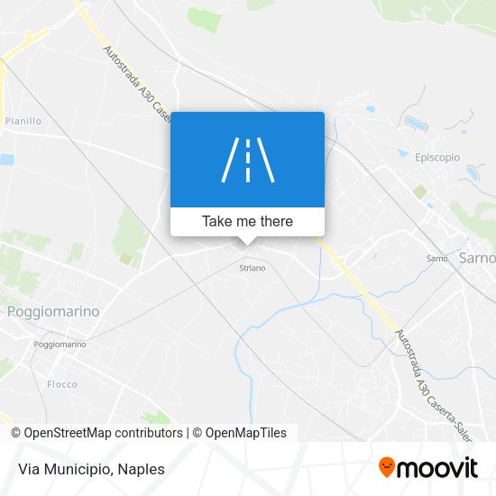 Via Municipio map