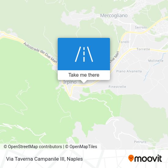 Via Taverna Campanile III map