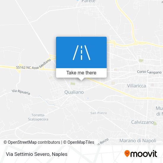 Via Settimio Severo map