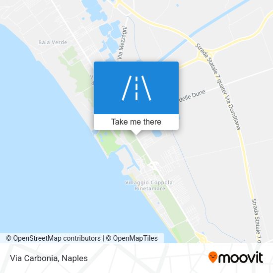 Via Carbonia map