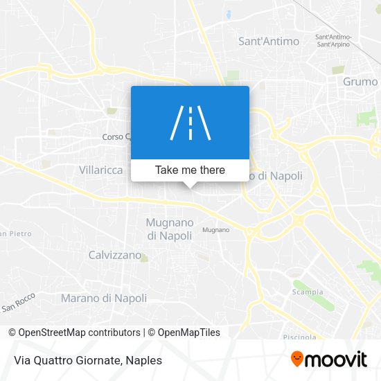Via Quattro Giornate map
