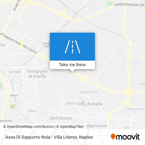 Asse Di Supporto Nola - Villa Literno map