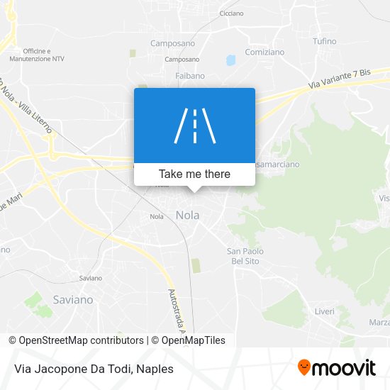 Via Jacopone Da Todi map
