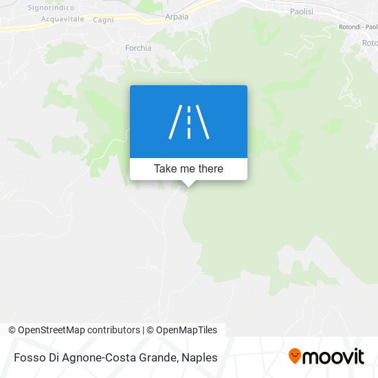 Fosso Di Agnone-Costa Grande map