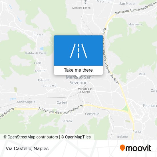 Via Castello map