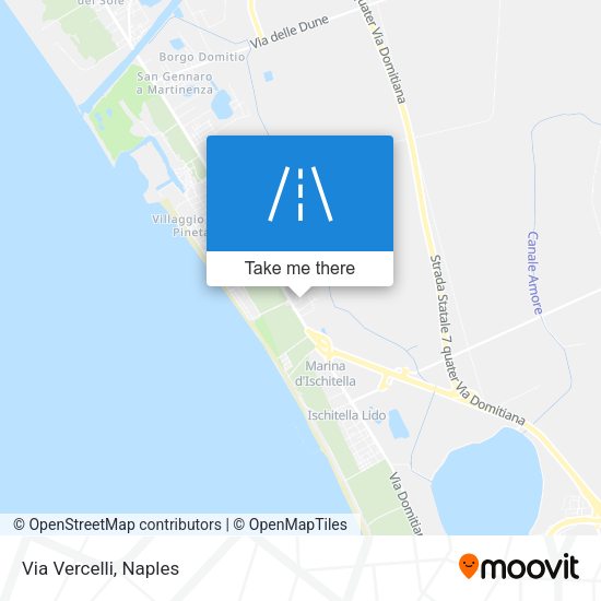 Via Vercelli map