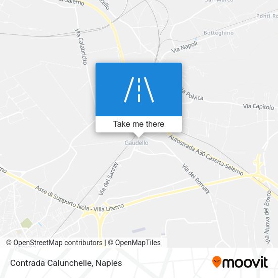Contrada Calunchelle map