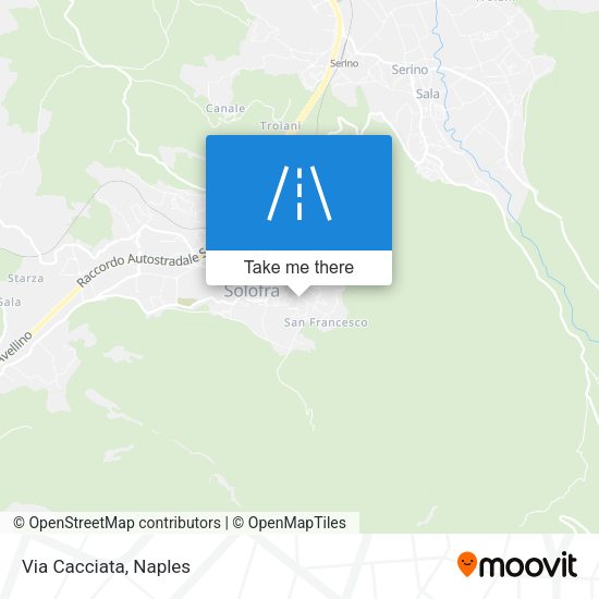 Via Cacciata map