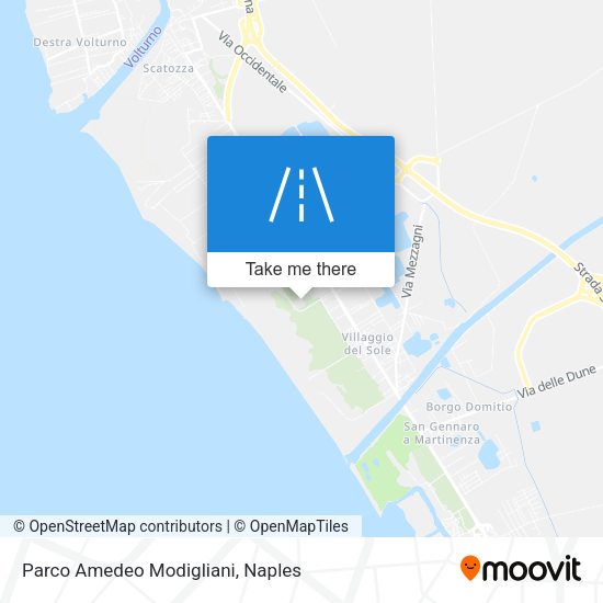 Parco Amedeo Modigliani map