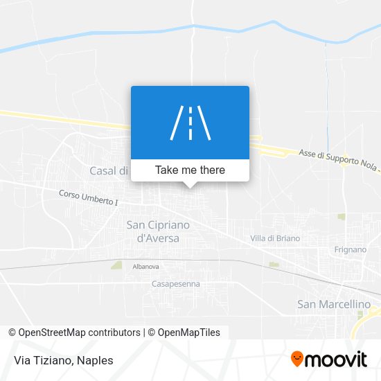 Via Tiziano map