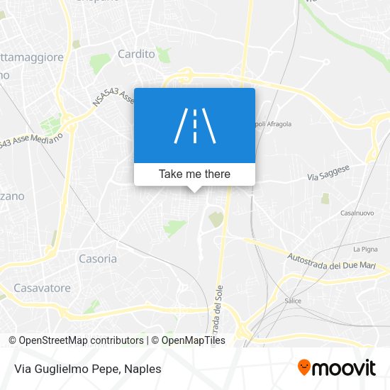 Via Guglielmo Pepe map