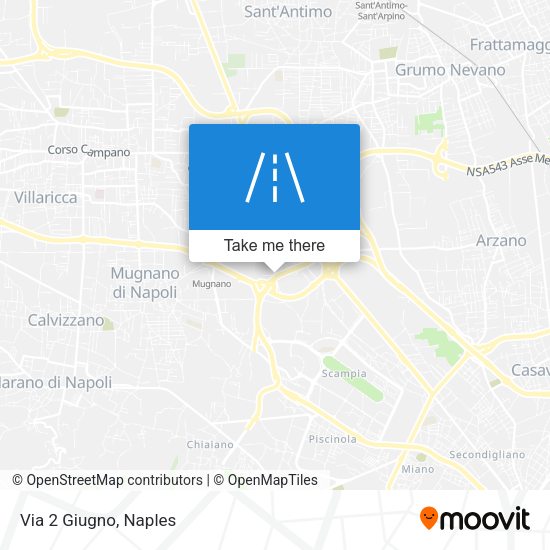 Via 2 Giugno map