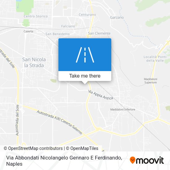Via Abbondati Nicolangelo Gennaro E Ferdinando map