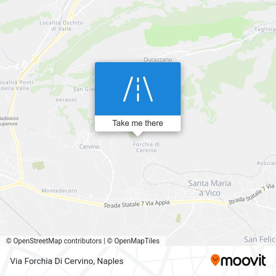 Via Forchia Di Cervino map