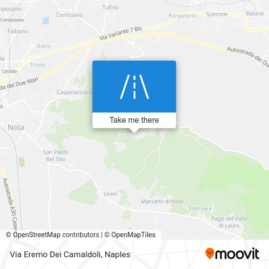 Via Eremo Dei Camaldoli map