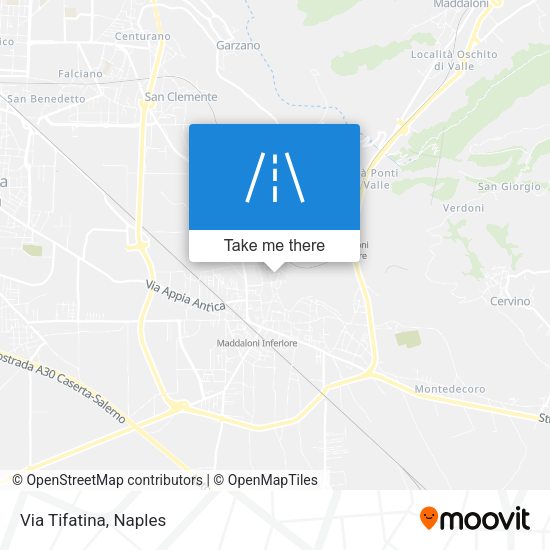 Via Tifatina map