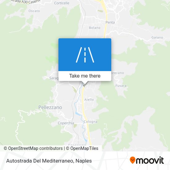 Autostrada Del Mediterraneo map
