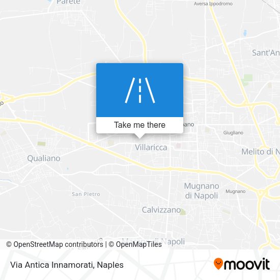 Via Antica Innamorati map