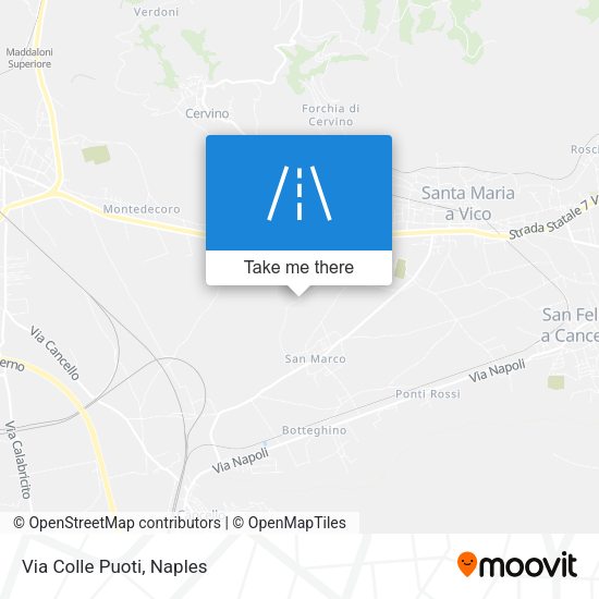 Via Colle Puoti map