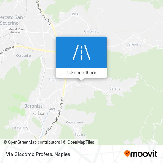 Via Giacomo Profeta map