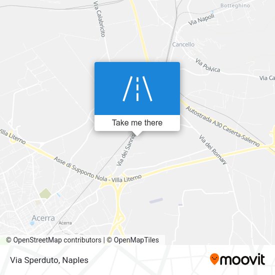 Via Sperduto map