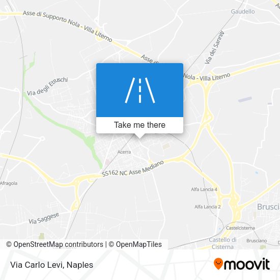 Via Carlo Levi map