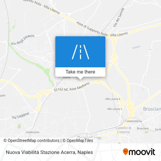 Nuova Viabilità Stazione Acerra map