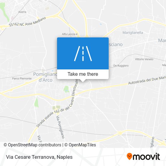 Via Cesare Terranova map