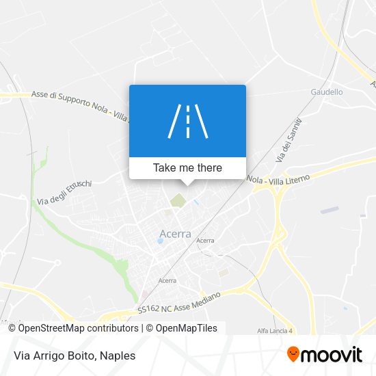 Via Arrigo Boito map