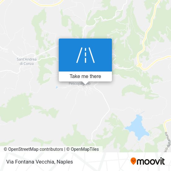 Via Fontana Vecchia map