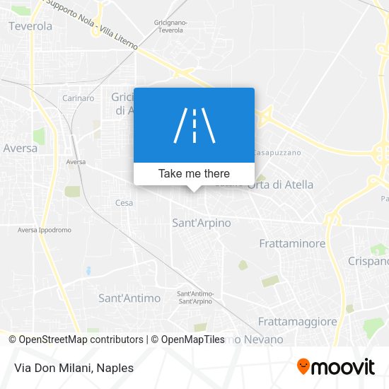 Via Don Milani map