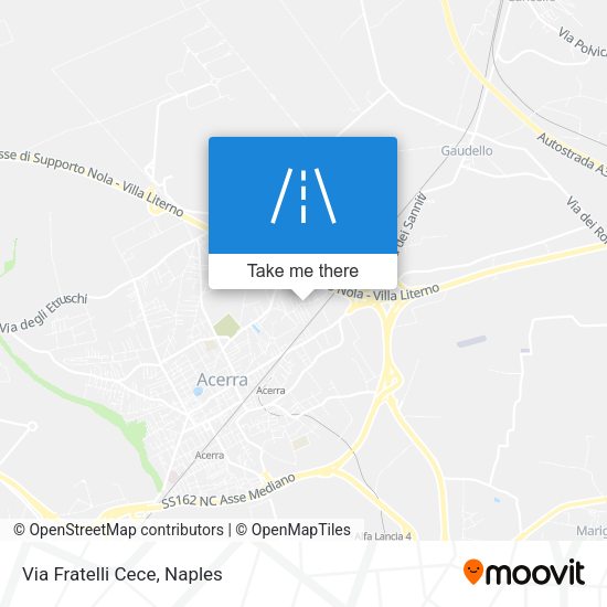 Via Fratelli Cece map