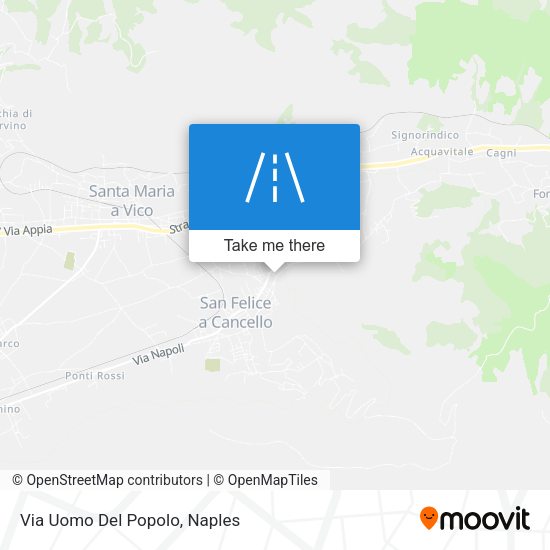 Via Uomo Del Popolo map