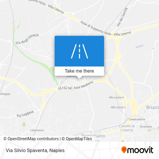 Via Silvio Spaventa map