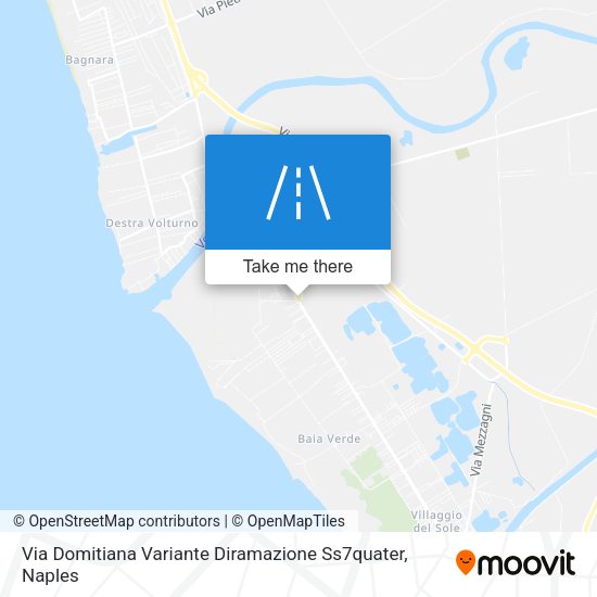 Via Domitiana Variante Diramazione Ss7quater map