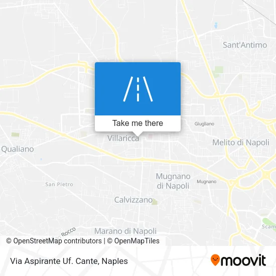 Via Aspirante Uf. Cante map