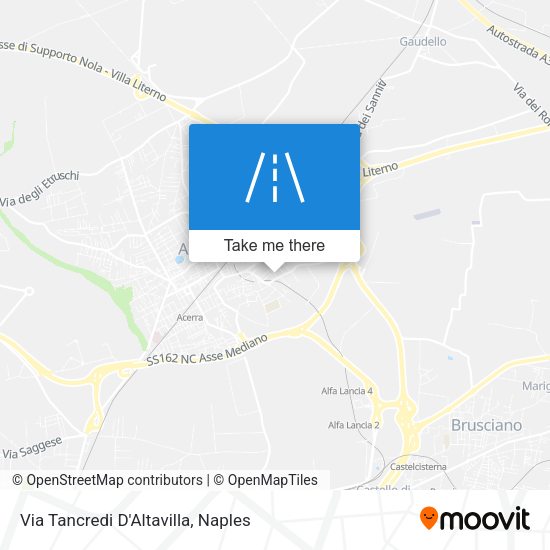 Via Tancredi D'Altavilla map