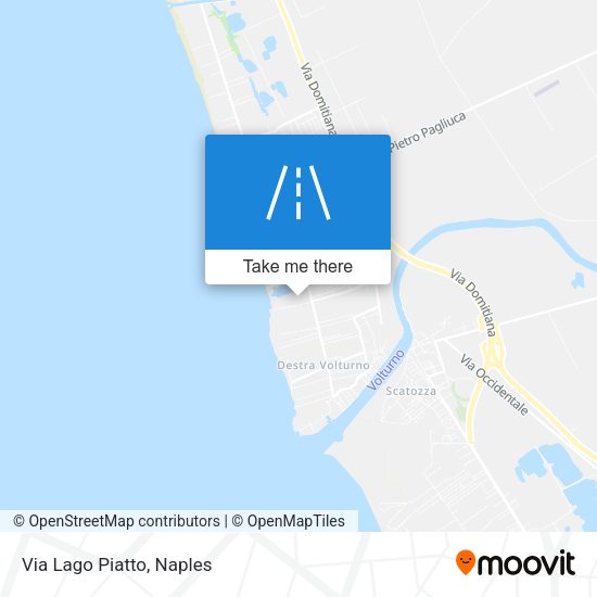 Via Lago Piatto map