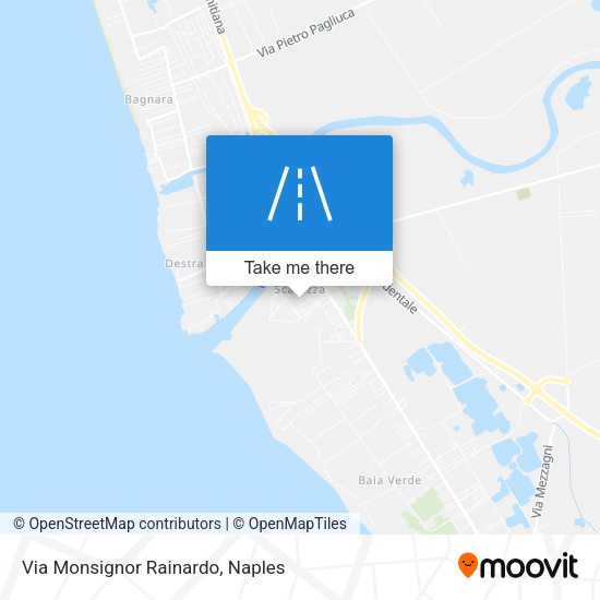 Via Monsignor Rainardo map