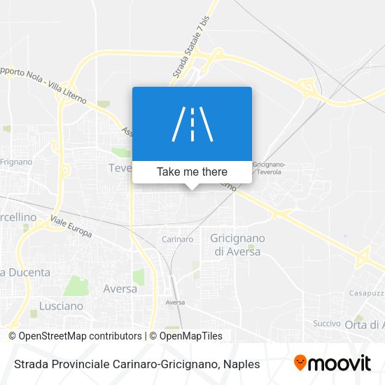 Strada Provinciale Carinaro-Gricignano map
